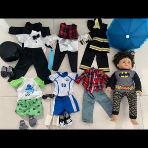 18 inch boy doll with 25 accessories